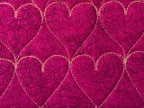 Free Motion Quilting – Row of Hearts
